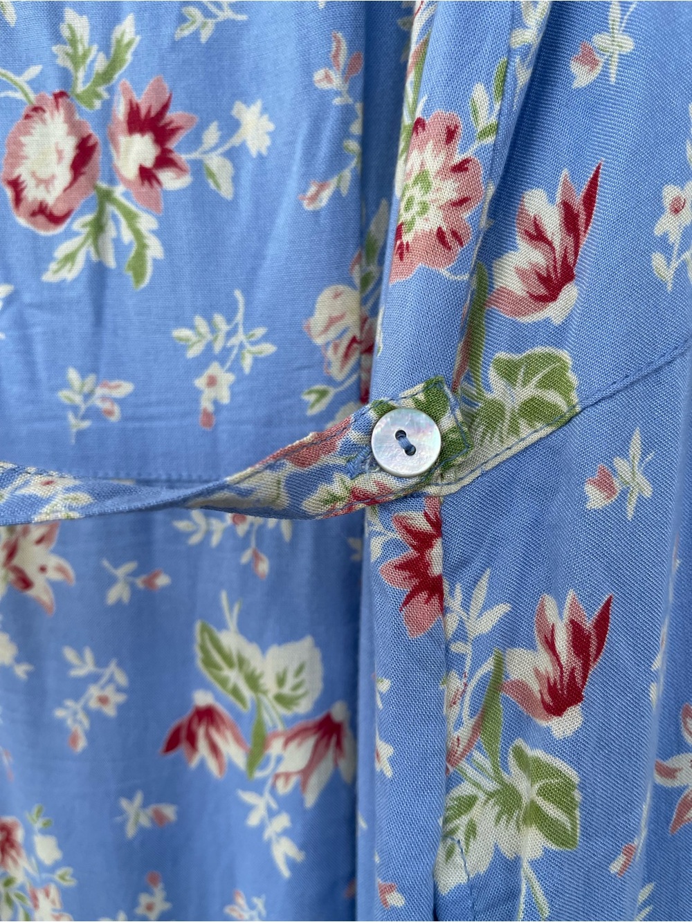 April Cornell Grandmacore Floral Button Front Dress Size Large Pockets - Picture 12 of 14